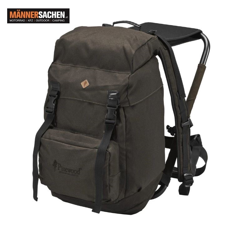 PINEWOOD® Klappbarer Sitzrucksack in wasserdichter Wildlederoptik 35 Liter Unser KAUFTIPP !