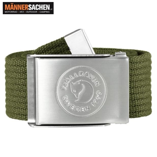 FJÄLLRÄVEN 1960 Logo Belt Gürtel in dark olive oder green