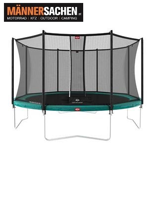 BERG TOYS Trampolin FAVORIT Regular 430 Green + Safety Net Comfort 35.14.02.03