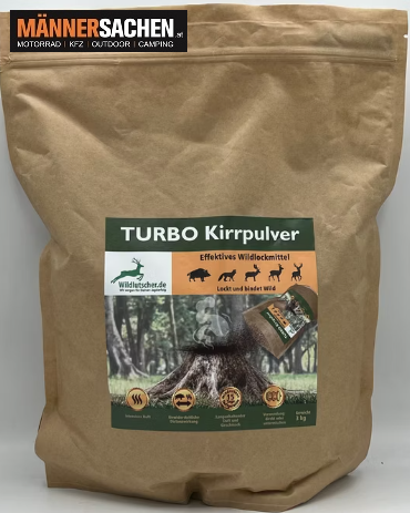 WILDLUTSCHER Turbo Kirrpulver lockt, bindet und lenkt Wild 3 Kilosack