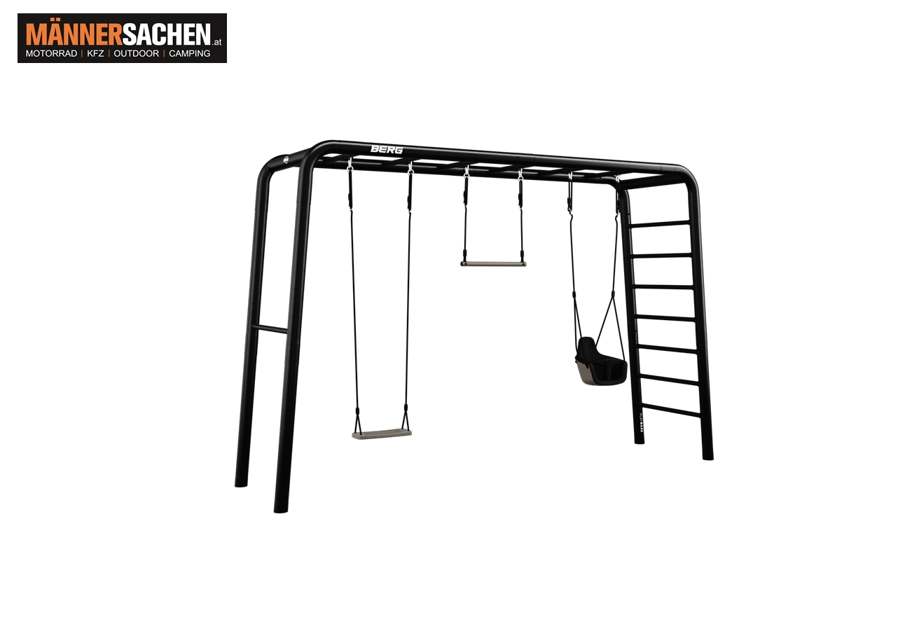 BERG PlayBase Large + Toddler set (Schaukelsitz, Trapez schaukel, Baby Schaukel) 380 x 100 x 245 cm