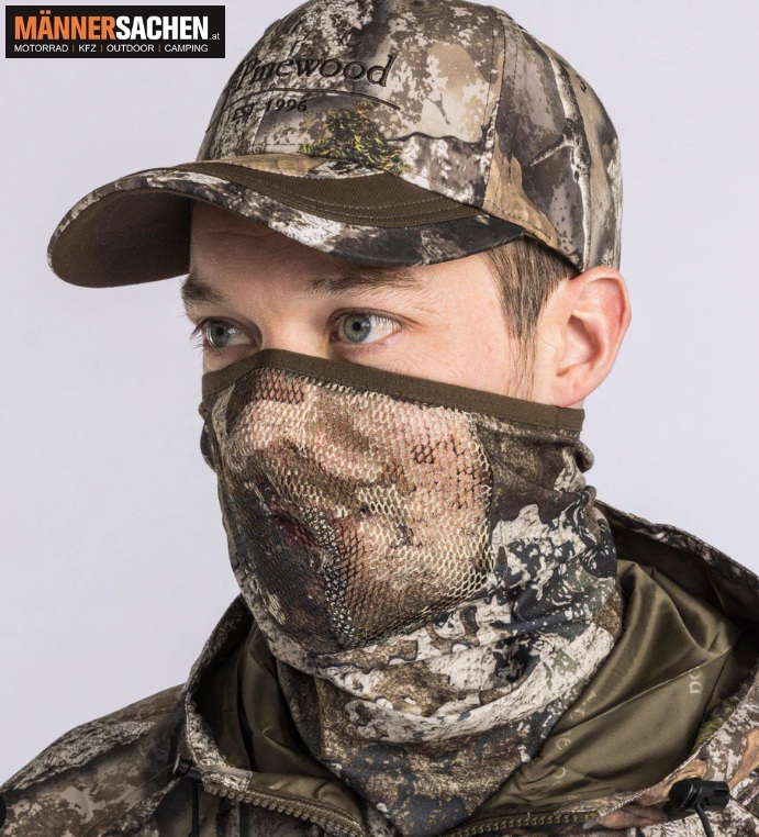 PINEWOOD Tarnkappe Camouflagekappe mit Netz, Gesichtsmaske