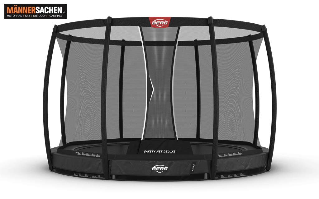 BERG TOYS Trampolin ELITE INGROUND 330 GRAU + SICHERHEITSNETZ DELUXE 37.91.03.03