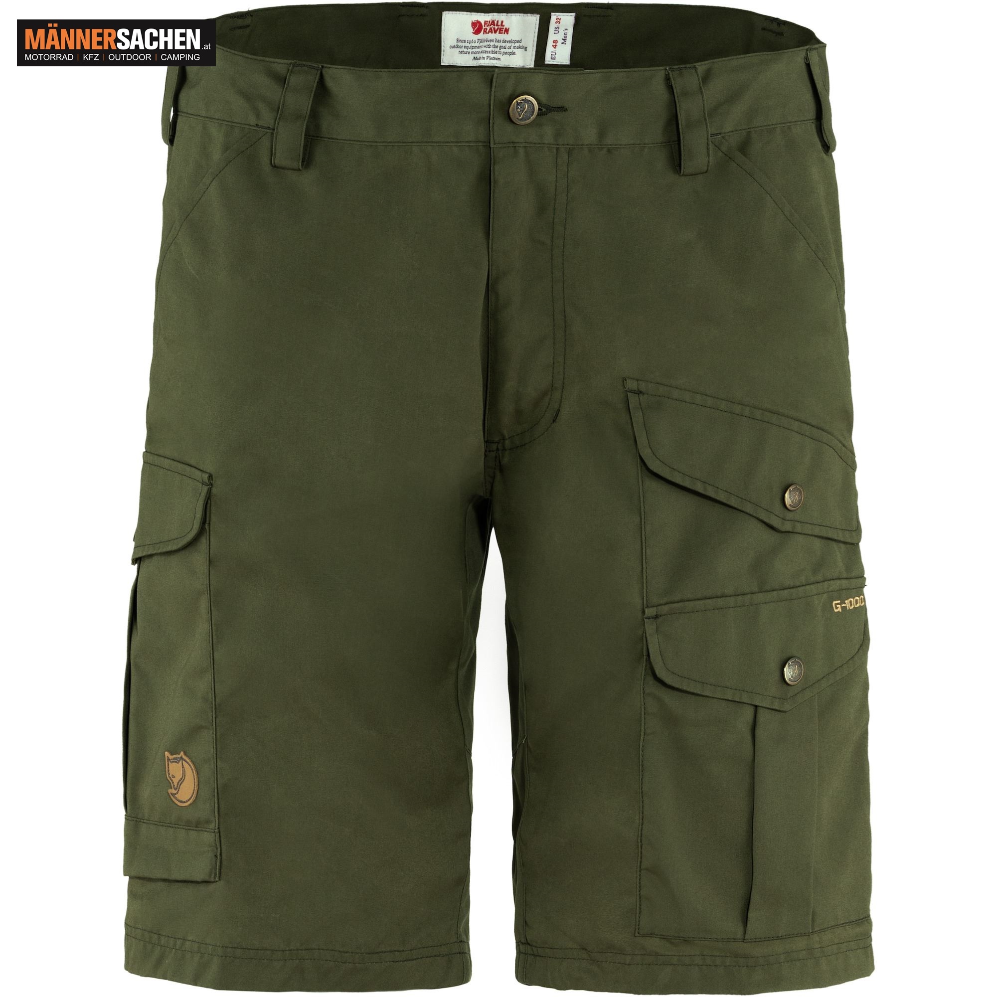 FJÄLLRÄVEN kurze Hose BARENTS PRO SHORTS für Männer. G-1000