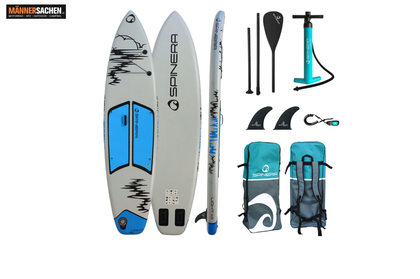 SPINERA SUP Light 11.8 ULT 11´8"x33"x6" - 360cm x 84,5 x 15cm Stand Up Paddle