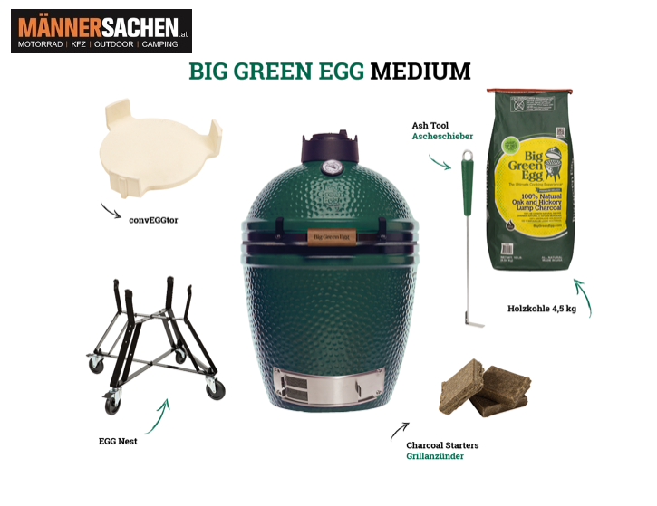 BIG GREEN EGG Grill MEDIUM STARTERSET - KERAMIKGRILL
