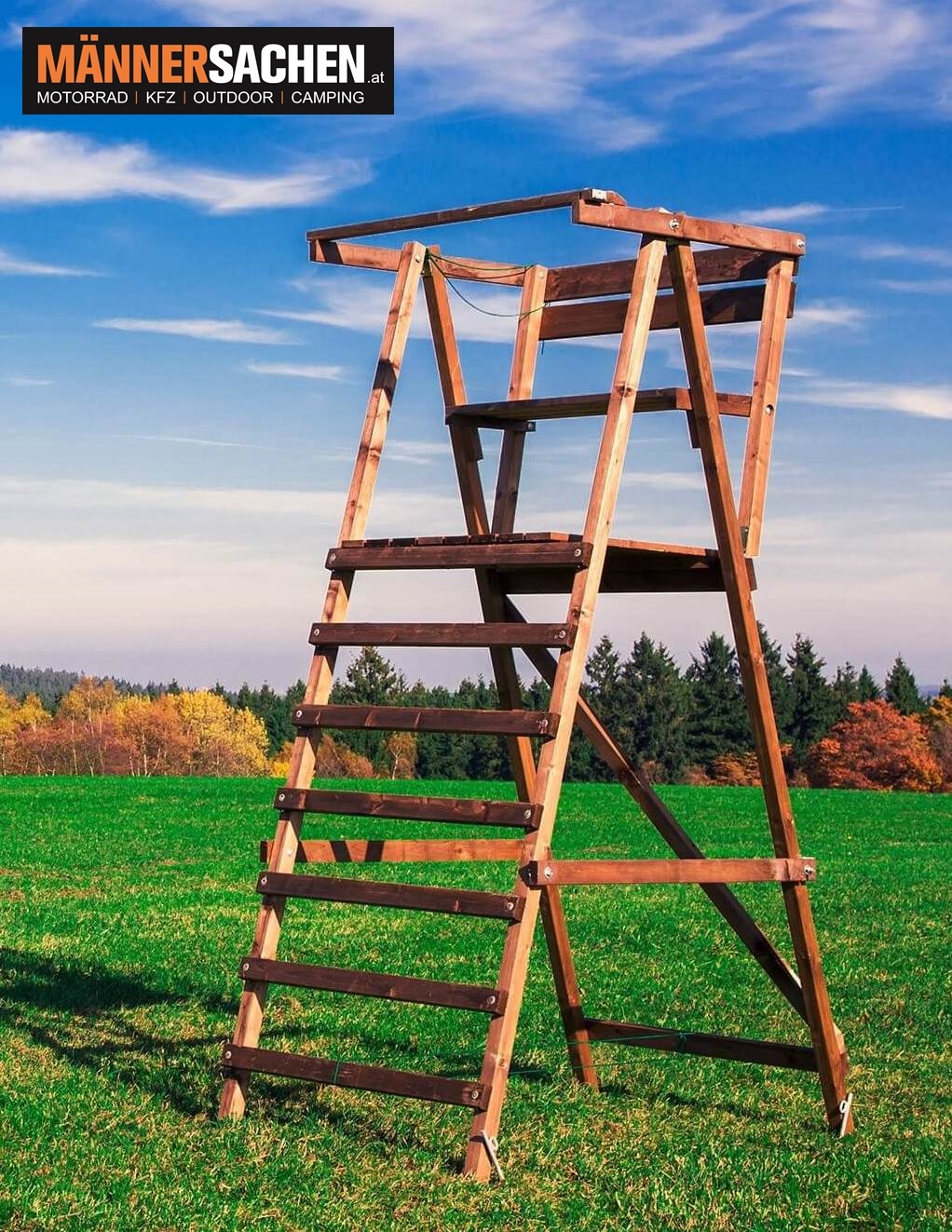 MITTLERE KLAPPBARE ANSITZ-DRÜCKJAGD-LEITER ABHOLUNG & VERSAND