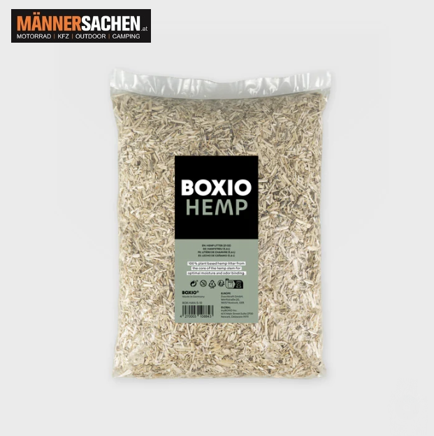 BOXIO HEMP - Pflanzliches Naturstreu für deine BOXIO im Natur- oder Lavendelstil