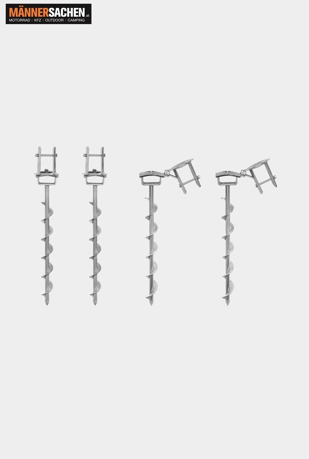 Erdanker-Schrauben-Set. Sehr stabile Ausführung !  2 x fest und 2 x klappbar ! VERSAND oder ABHOLUNG