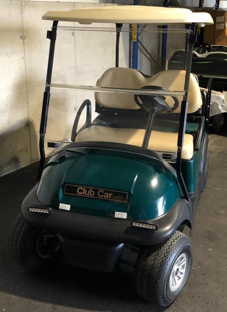 ClubCar Golfcarts Golfwagen Golfwagerl gebraucht Baujahr 2018 Farbe : grün 4-Sitzer 