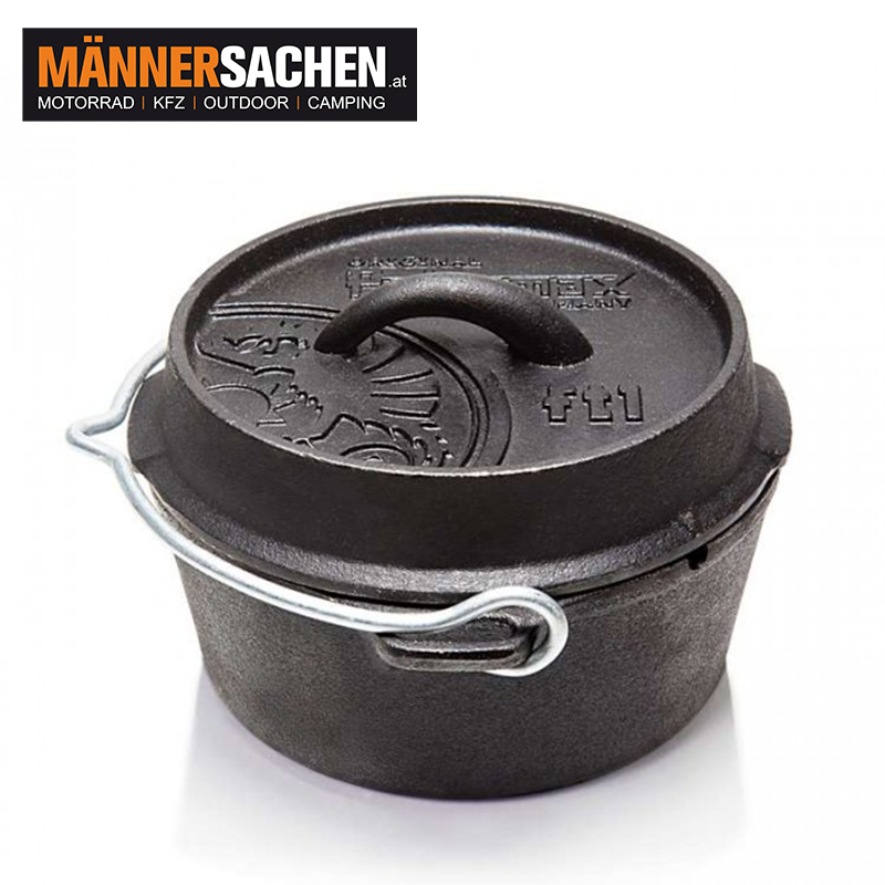 PETROMAX FEUERTOPF FT1 DUTCH OVEN Gusseisentopf - Das Original mit Füßen oder planer Boden