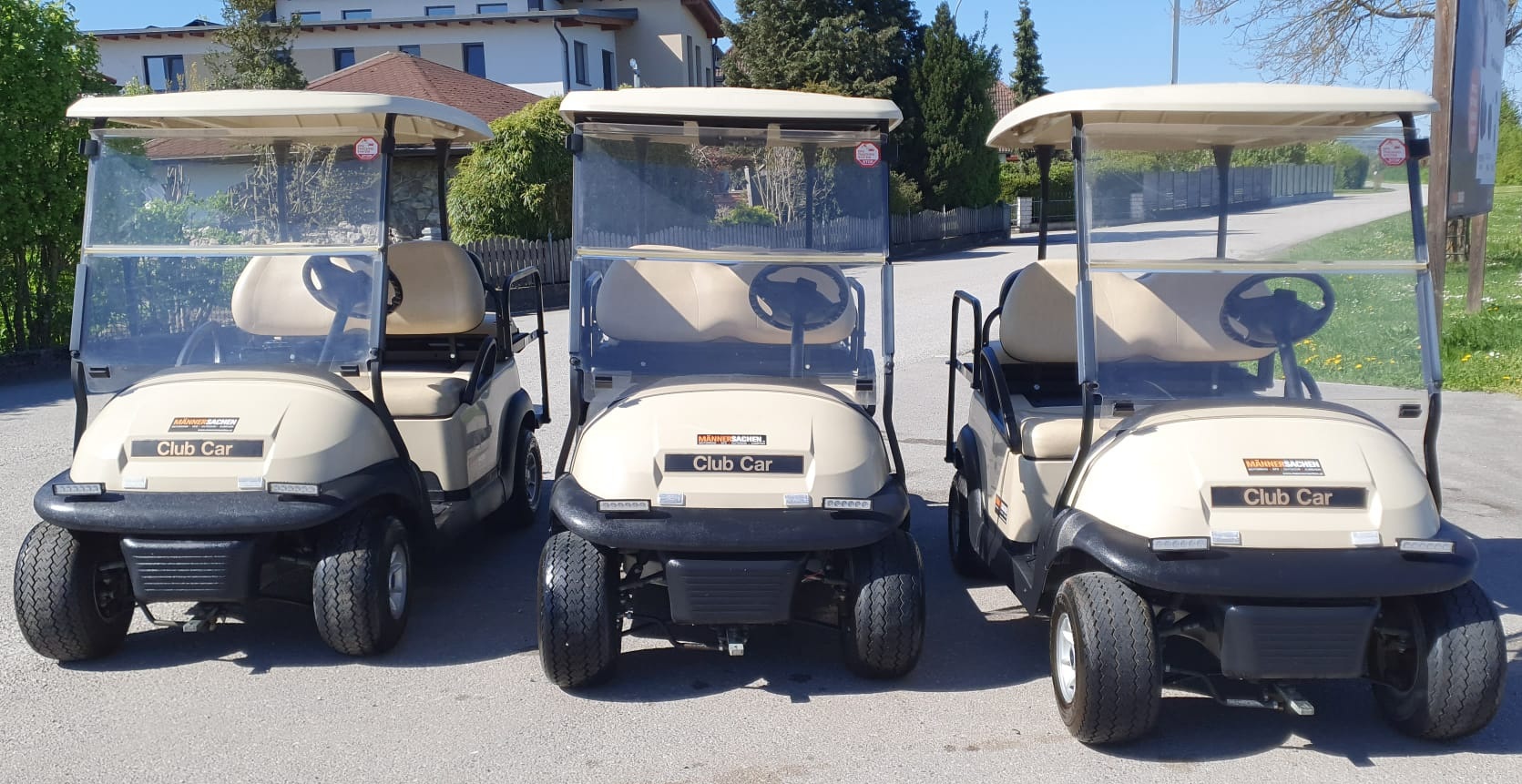 ClubCar PRESIDENT Golfcart Golfwagen Golfwagerl gebraucht Baujahr 2014 Farbe : beige 4-Sitzer. 3 STÜCK VORHANDEN !