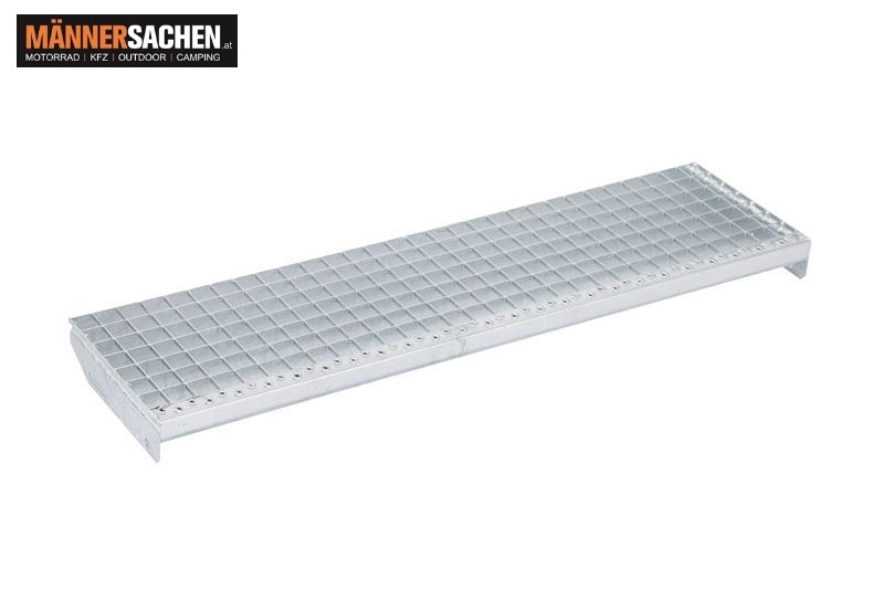 Gitterrost-Stufen 30 x 30 mm, feuerverzinkt - Breite: 800 mm, Tiefe: 200 mm