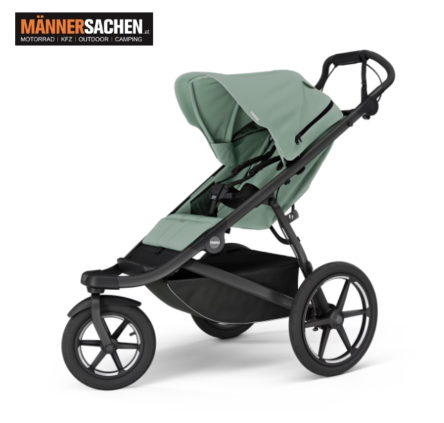 THULE Urban Glide 3 Buggy für Säuglinge und Kleinkinder Mist Green on Black inkl. GRATISVERSAND