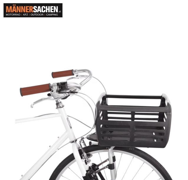 THULE Pack 'n Pedal Fahrradkorb in schwarz lässt sich an allen Front- oder Heckgepäckträgern befesti