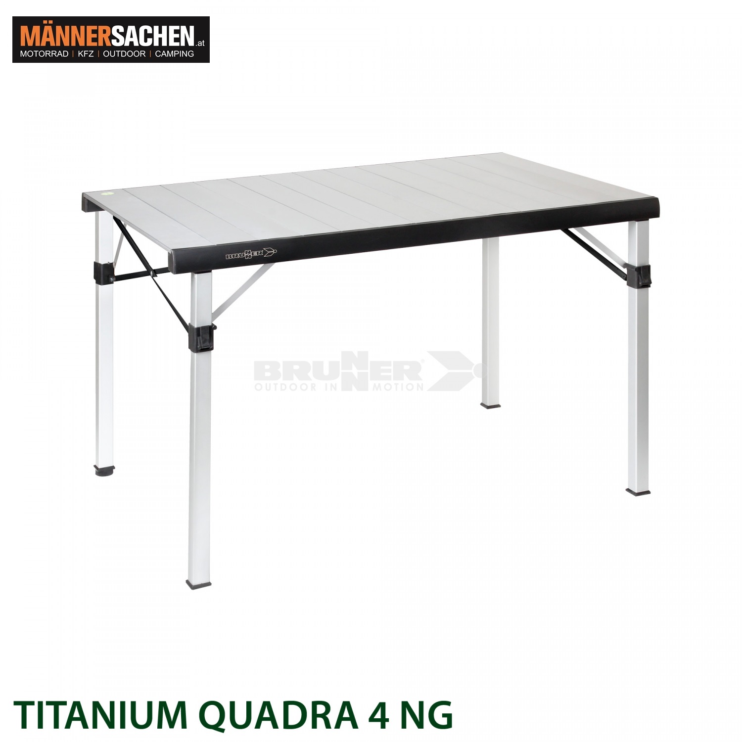 BRUNNER Campingtisch TITANIUM QUADRA - Sehr beliebter Campingtisch