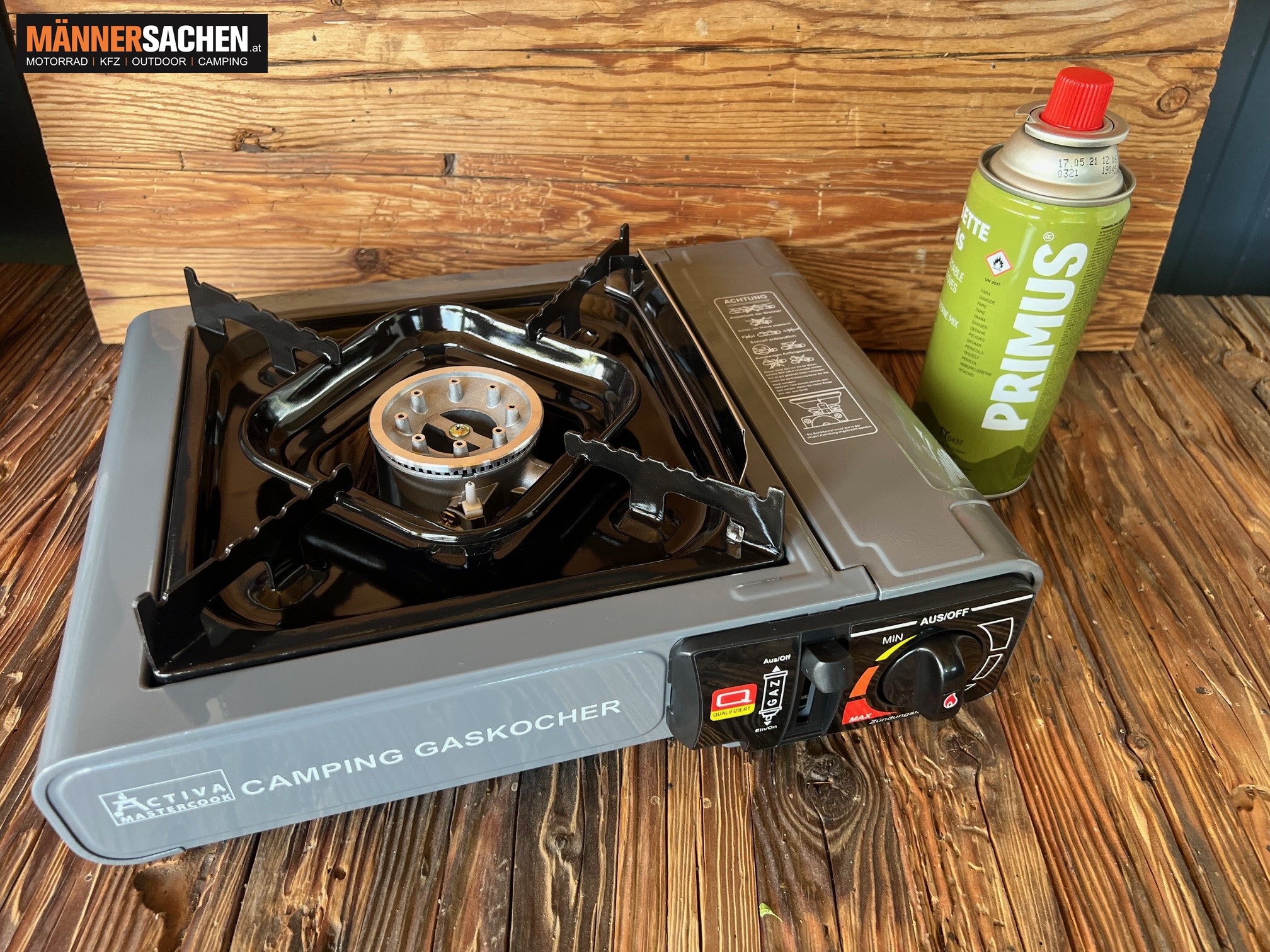 ACTIVA MASTERCOOK Campinggaskocher + 1 Ventilkartusche AKTION! NUR SOLANGE DER VORRAT REICHT!