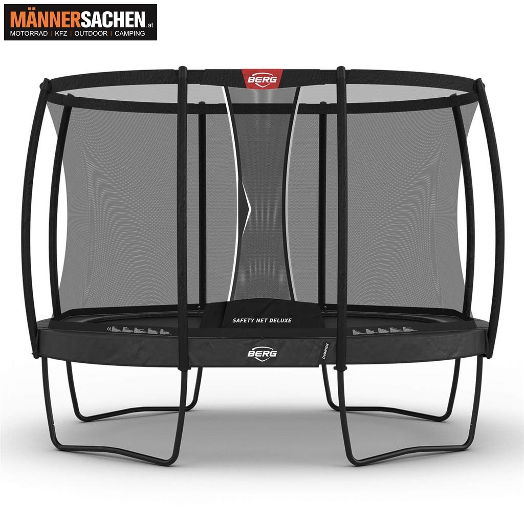 BERG TOYS Trampolin Grand Champion Regular 350 grau + Sicherheitsnetz Deluxe  30.35.73.32