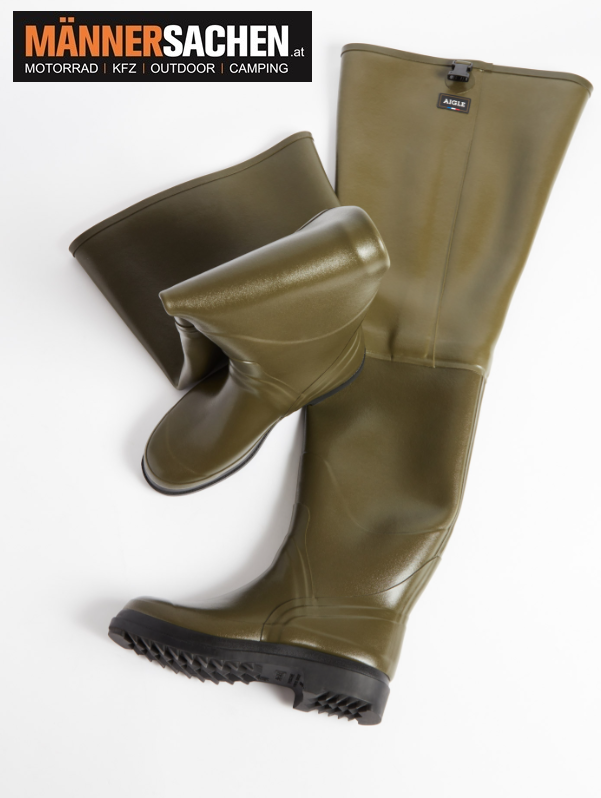 AIGLE TRUITE Angler-Watstiefel Fischerstiefel für Herren in Kaki