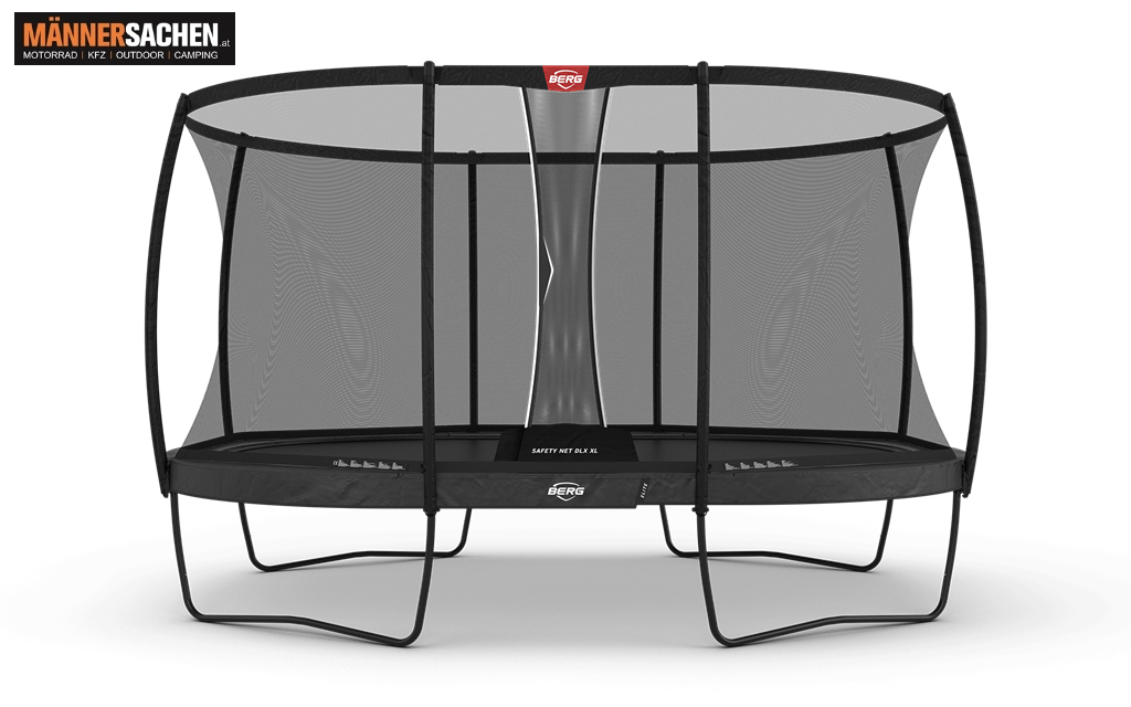 BERG TOYS Trampolin Grand Elite Regular 520 Grau + Safety Net DLX XL 30.45.95.32