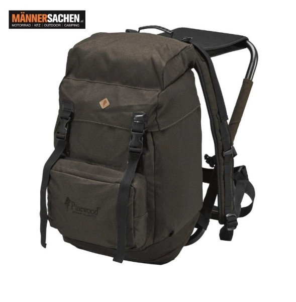 PINEWOOD® Klappbarer Sitzrucksack in wasserdichter Wildlederoptik 35 Liter Unser KAUFTIPP !