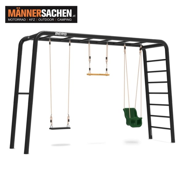 BERG PLAYBASE LARGE TL inkl. Gummischaukel, Holzreckstange und Babyschaukel 22.41.01.00